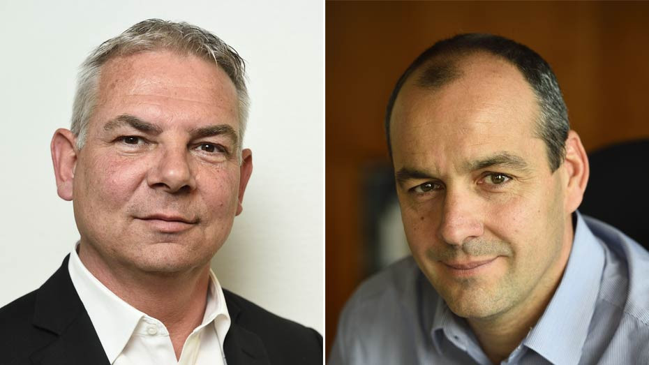 Thierry Lepaon (à g.), Laurent Berger (à dr.) - © Nathanaël Mergui/Mutualité française