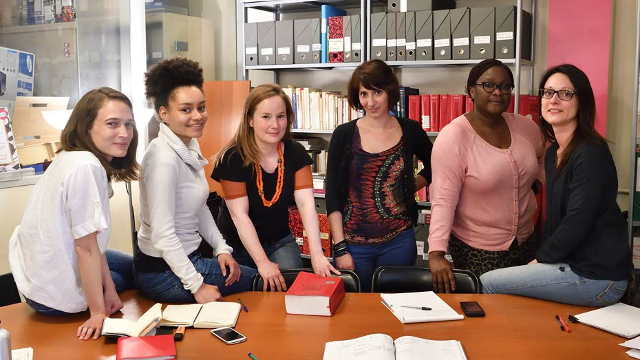 Laure Ignace, Léna Gentric, Marilyn Baldeck, Mylène Hadji, Gisèle Amoussou et Laetitia Bernard (de g. à dr.) - © Nathanaël Mergui/Mutualité française