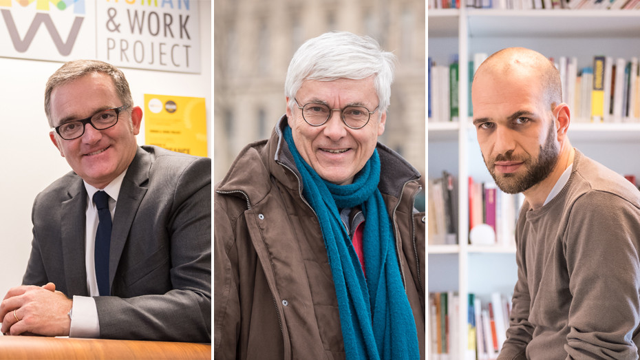 David Mahé, François Cochet, Nicolas Bouhdjar (de g. à dr.) - © Nathanaël Mergui/Mutualité française